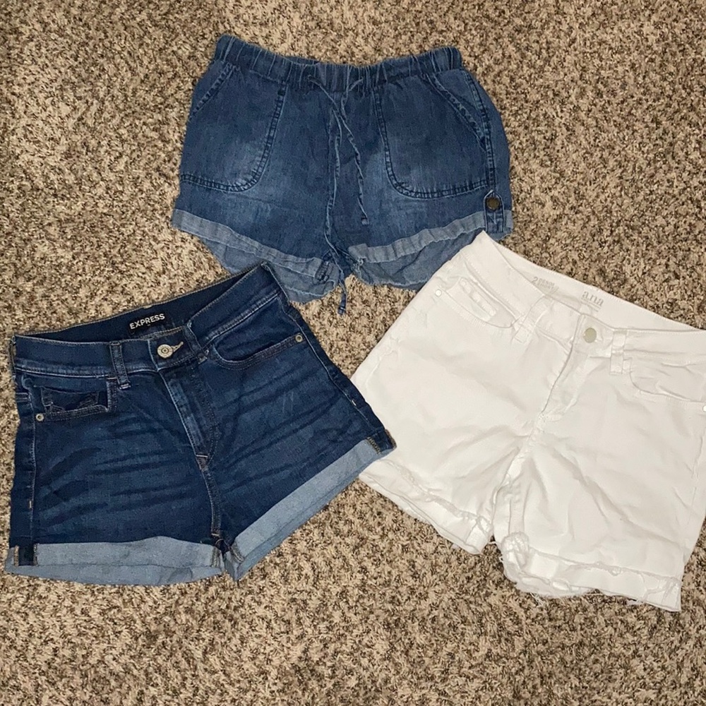 Bundle of 3 Jean Shorts -size 2